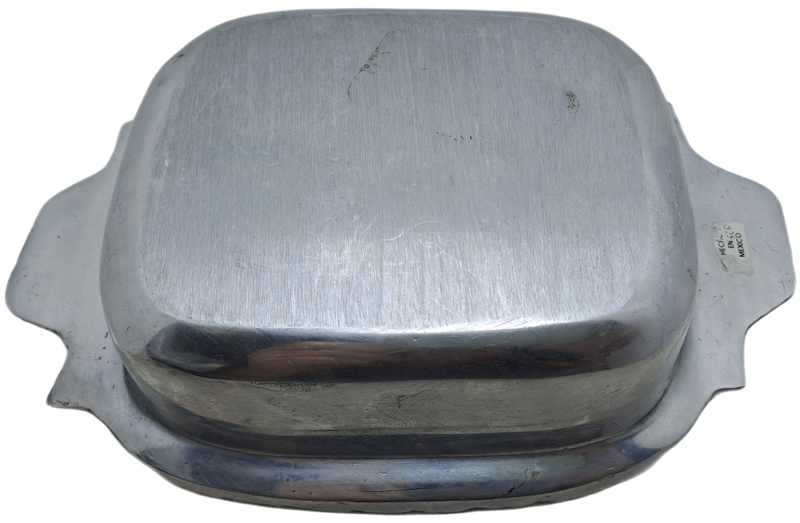 Vintage Hecho en Mexico Pewter Dish designed by Betty Barrena Hand Crafted in Mexico.