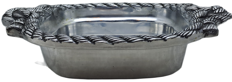 Vintage Hecho en Mexico Pewter Dish designed by Betty Barrena Hand Crafted in Mexico.