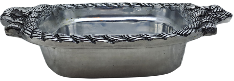 Vintage Hecho en Mexico Pewter Dish designed by Betty Barrena Hand Crafted in Mexico.