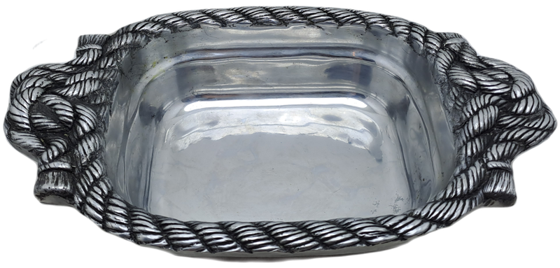 Vintage Hecho en Mexico Pewter Dish designed by Betty Barrena Hand Crafted in Mexico.