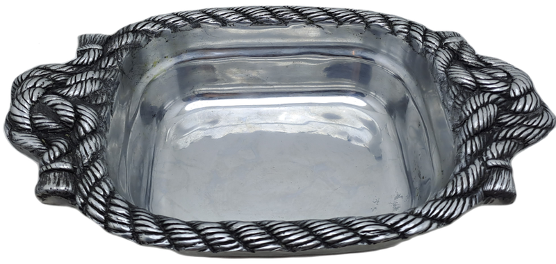 Vintage Hecho en Mexico Pewter Dish designed by Betty Barrena Hand Crafted in Mexico.