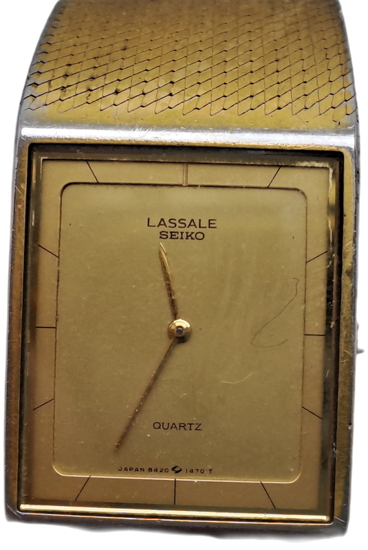 Pre-owned Vintage Lady`s Seiko Lassale Quartz watch 8420-6869-Working