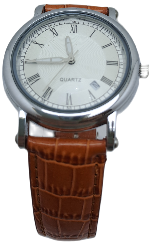 Unused Quartz watch with Myota movement Japan -Working -Leather strap