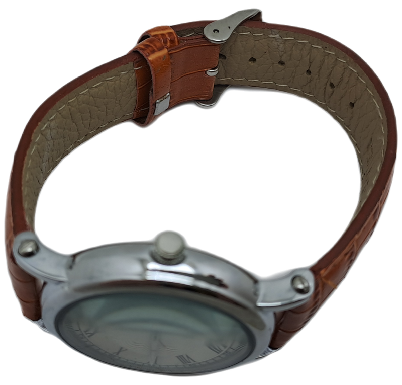 Unused Quartz watch with Myota movement Japan -Working -Leather strap