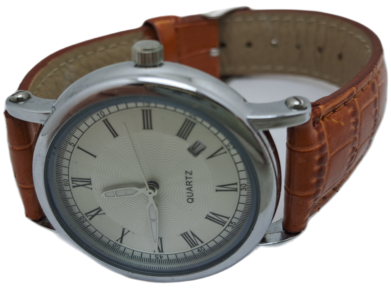 Unused Quartz watch with Myota movement Japan -Working -Leather strap