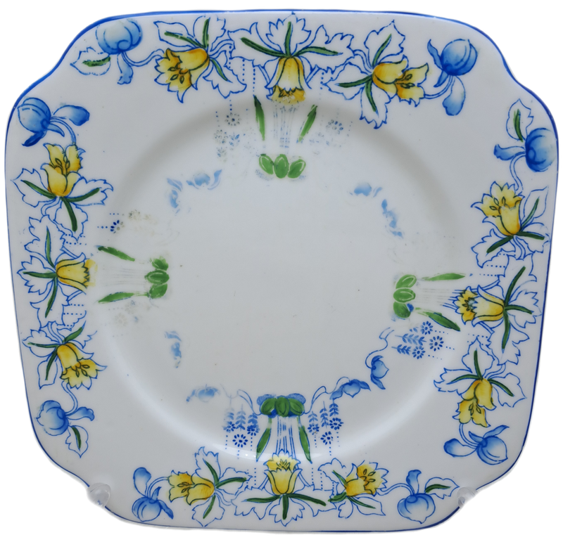 Vintage English Superior BELL CHINA `Bouquet` Plate 162mm x 162mm
