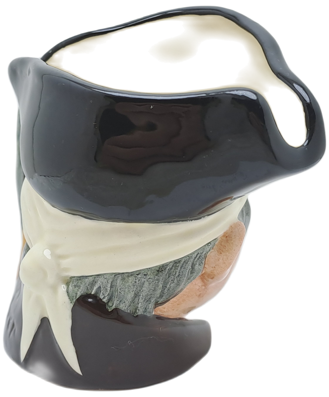 Vintage 1951 Royal Doulton D.6387 LONG JOHN SILVER Toby Jug- 10cm