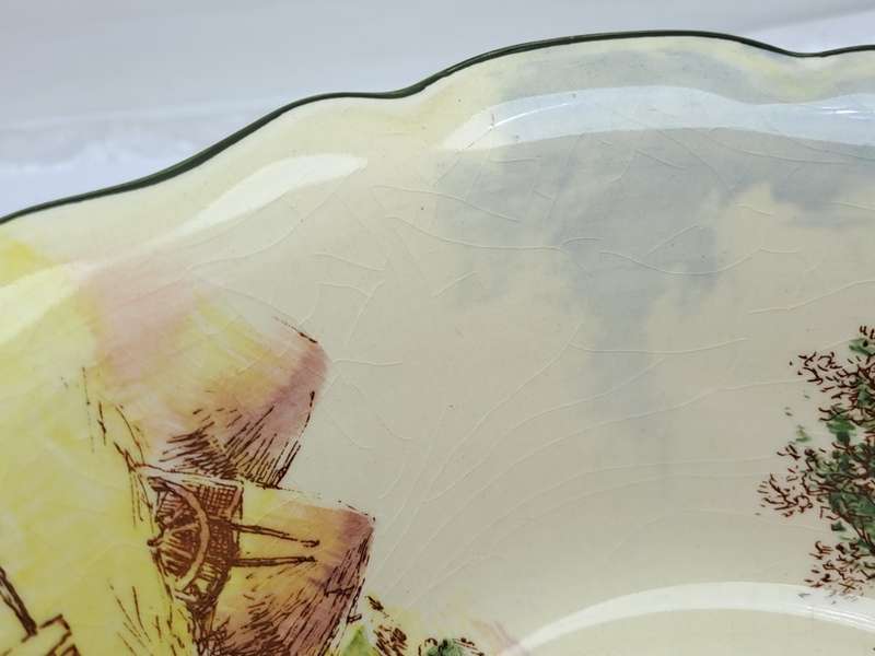 Vintage Royal Doulton D.5694 `Rustic England` Bowl-Australia Reg.- 6,5cm x 21cm