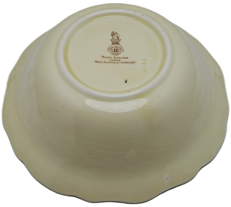 Vintage Royal Doulton D.5694 `Rustic England` Bowl-Australia Reg.- 6,5cm x 21cm