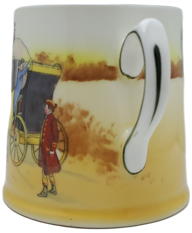Vintage Royal Doulton Coaching scene Mug 7,5cm x 8,5cm Made in England