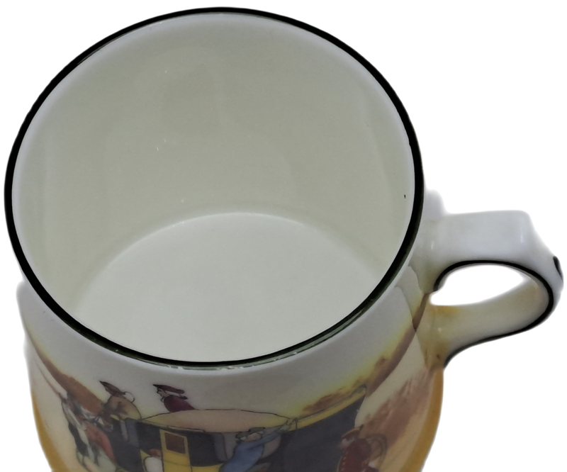 Vintage Royal Doulton Coaching scene Mug 7,5cm x 8,5cm Made in England