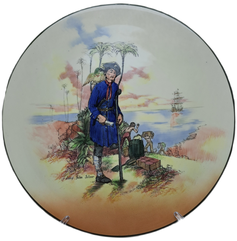 Large Vintage Royal Doulton D.6376 `Treasure Island` Charger Plate 34,4cm