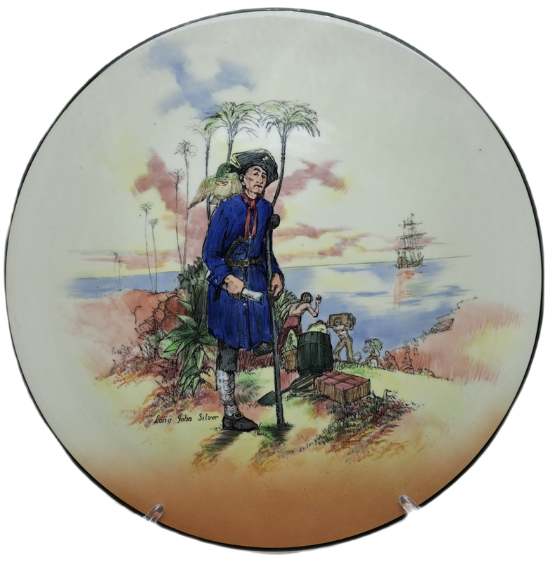 Large Vintage Royal Doulton D.6376 `Treasure Island` Charger Plate 34,4cm