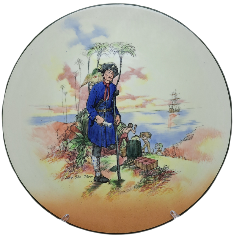 Large Vintage Royal Doulton D.6376 `Treasure Island` Charger Plate 34,4cm