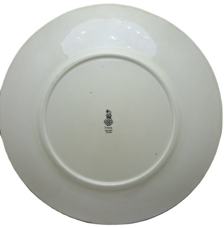 Large Vintage Royal Doulton D.6376 `Treasure Island` Charger Plate 34,4cm