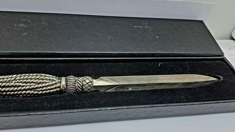 Solid Metal Letter Opener - Boxed-22cm