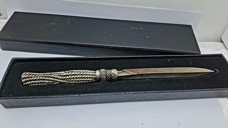 Solid Metal Letter Opener - Boxed-22cm