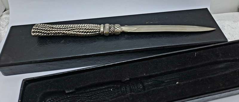Solid Metal Letter Opener - Boxed-22cm