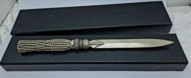 Solid Metal Letter Opener - Boxed-22cm