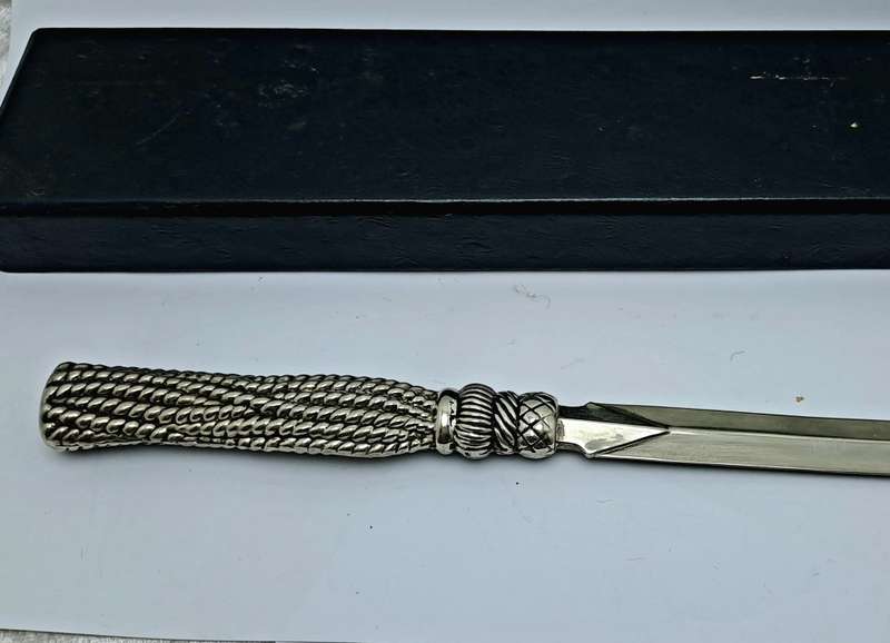 Solid Metal Letter Opener - Boxed-22cm