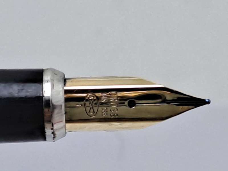 Vintage 1/20 Rolled Gold Gross Fountain Pen with 14kt 585 GOLD Nib-Ink Tested-Ireland