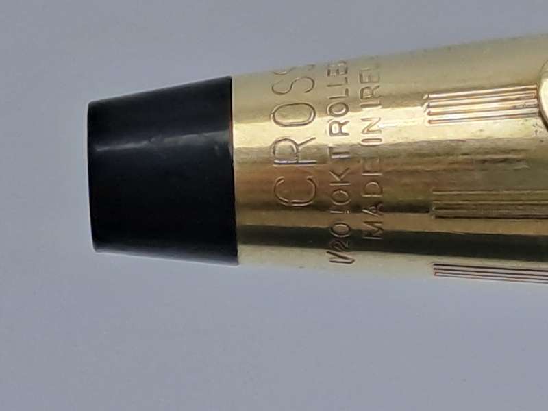 Vintage 1/20 Rolled Gold Gross Fountain Pen with 14kt 585 GOLD Nib-Ink Tested-Ireland