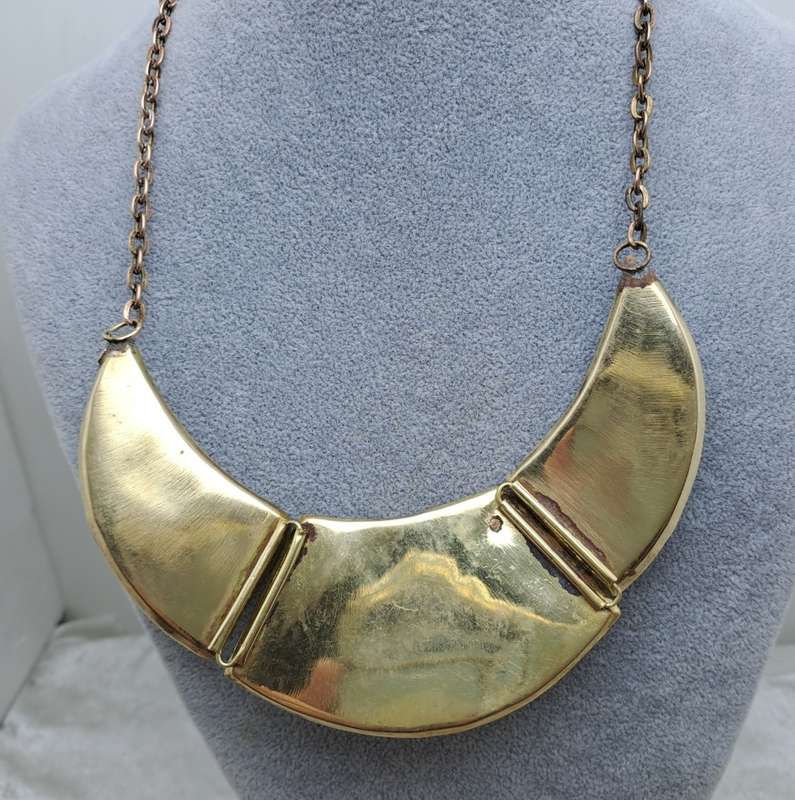 Rare Find - Vintage Ethnic Multi-Coloured 3 section Bib Necklace -see condition
