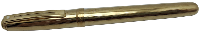 Vintage Gold plated White Dot Sheaffer Rollerball Pen - No Case - Ink is good -USA
