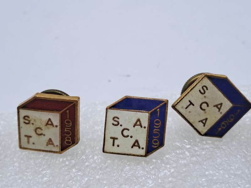 6 Vintage SACTA Pins-1958_1959_1960_1961_1964 and 1965