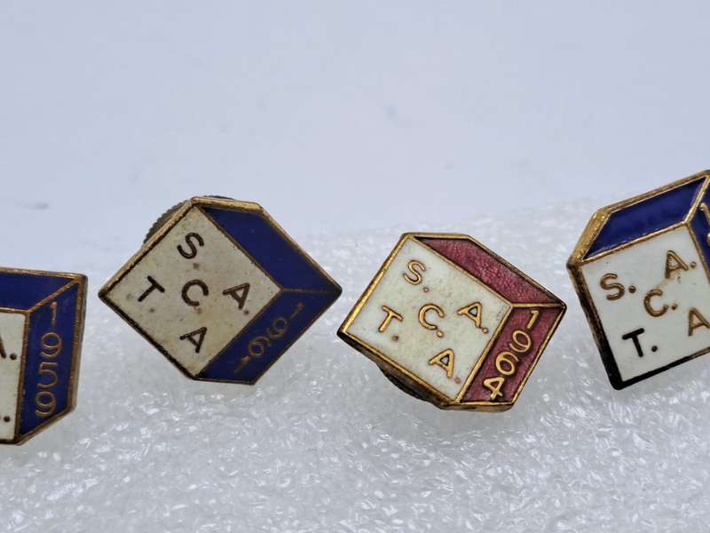 6 Vintage SACTA Pins-1958_1959_1960_1961_1964 and 1965