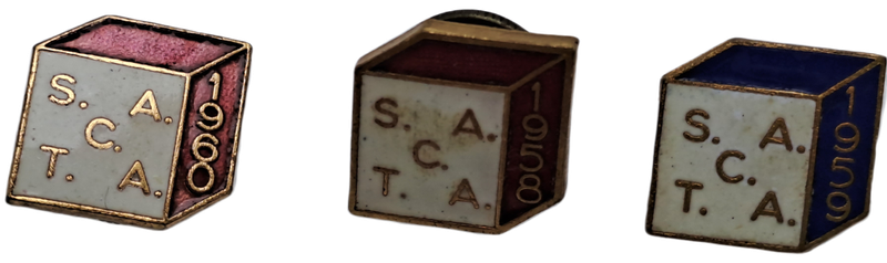 6 Vintage SACTA Pins-1958_1959_1960_1961_1964 and 1965