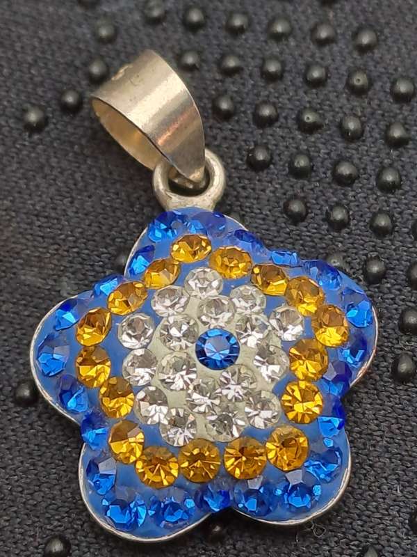 Sterling Silver 925 Flower Pendant 15mm x 15mm