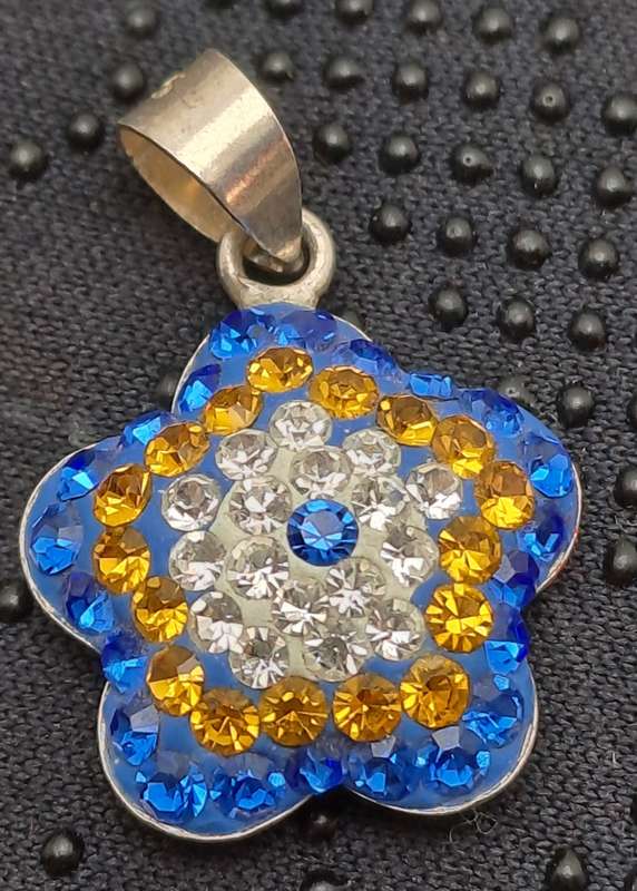 Sterling Silver 925 Flower Pendant 15mm x 15mm