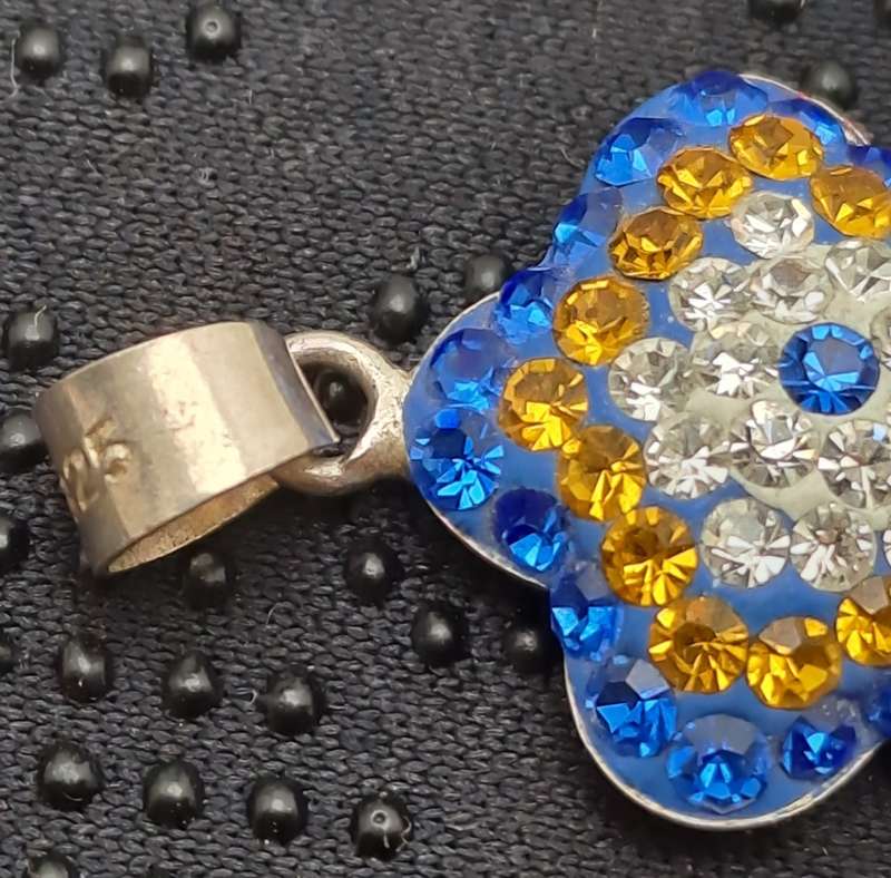 Sterling Silver 925 Flower Pendant 15mm x 15mm