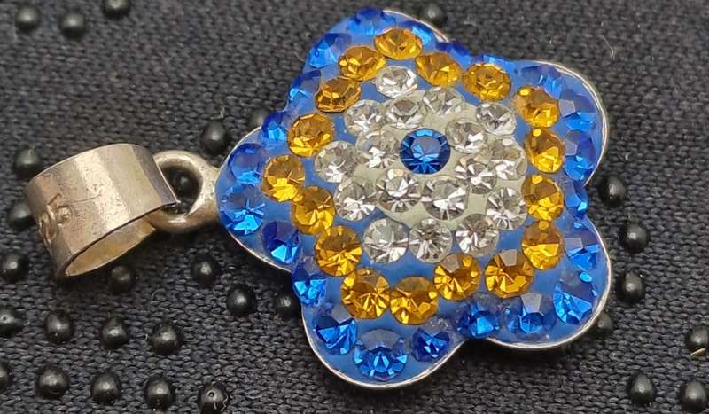 Sterling Silver 925 Flower Pendant 15mm x 15mm