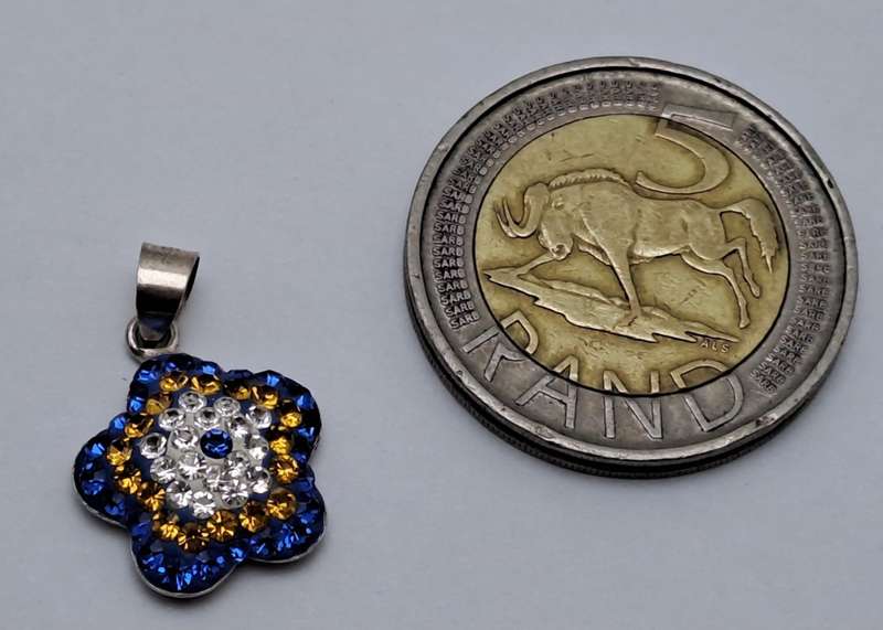 Sterling Silver 925 Flower Pendant 15mm x 15mm