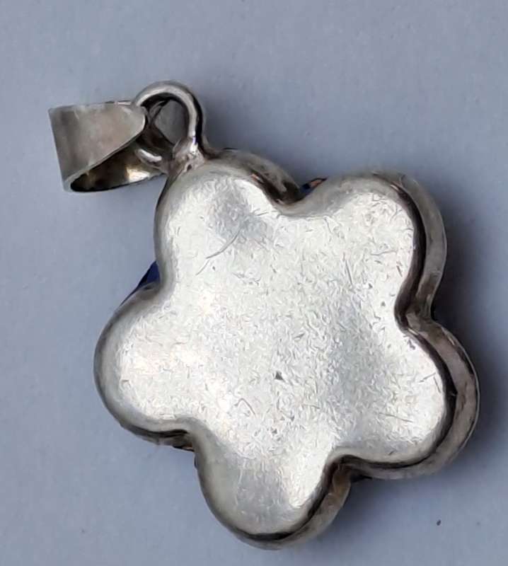 Sterling Silver 925 Flower Pendant 15mm x 15mm