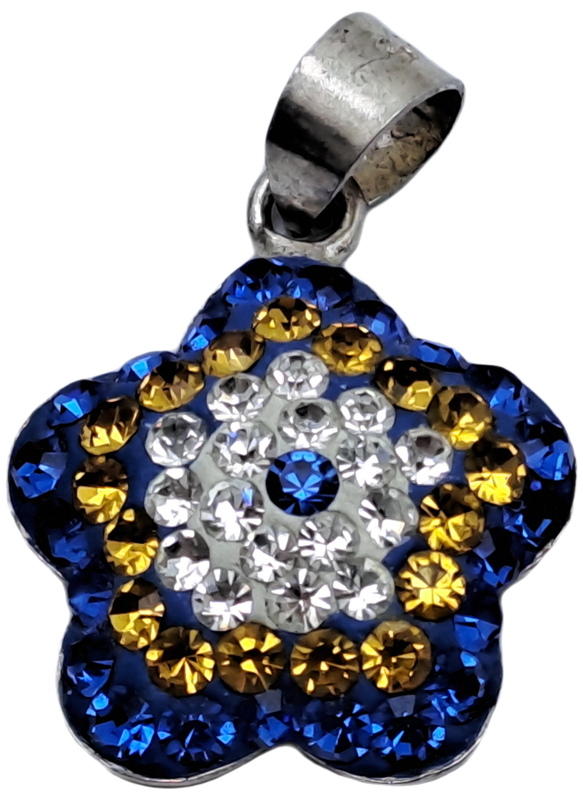 Sterling Silver 925 Flower Pendant 15mm x 15mm