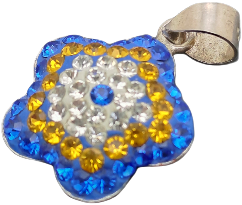 Sterling Silver 925 Flower Pendant 15mm x 15mm