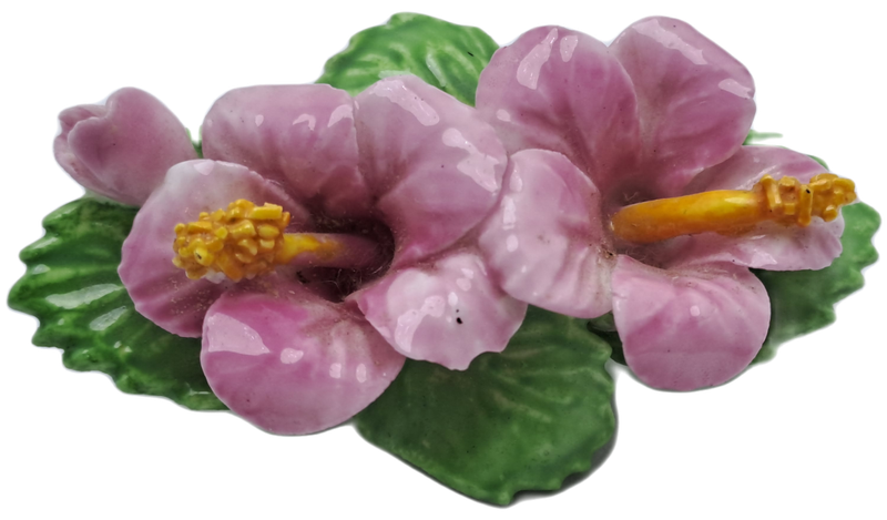 Vintage Floral Denton Bone China Brooch -Made in England