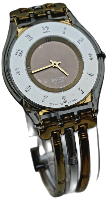 Pre-Owned 2004 Swiss Made Ladies SKIN Swatch watch working