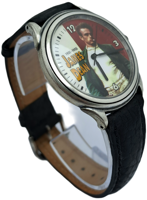 1993 Limited Collector`s Edition FOSSIL James Dean Watch & Keyring Set- in Box with Certificate.