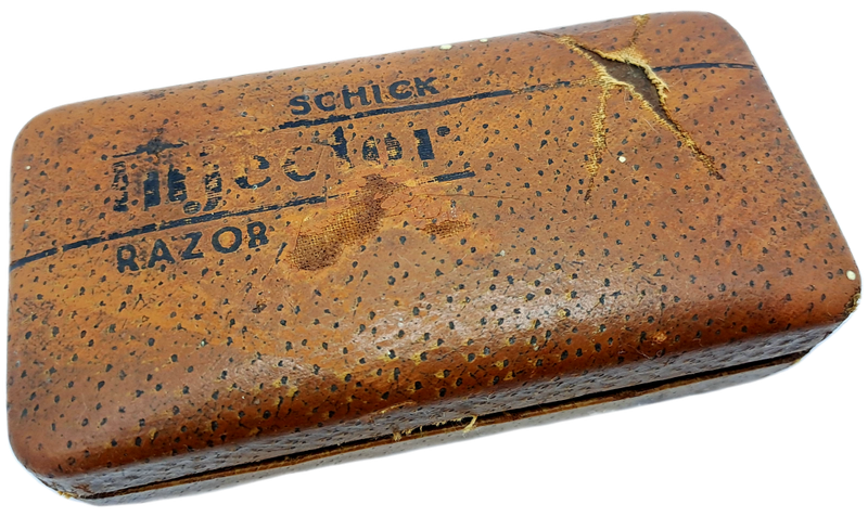 Vintage 1937 Patent Schick Safety Razor made in Canada - in tin -No Key