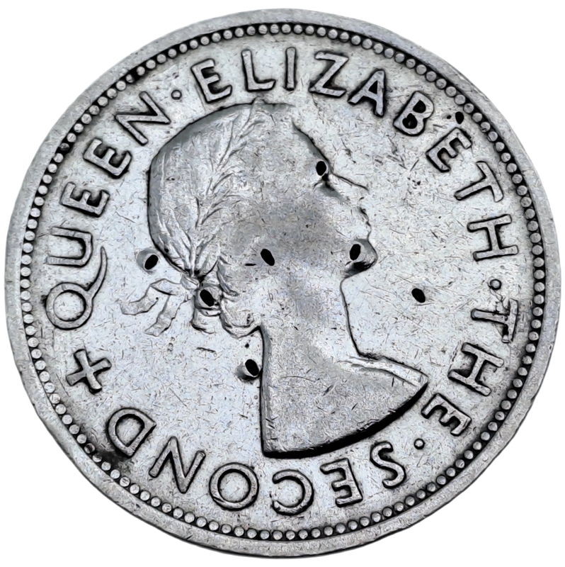 1953 Southern Rhodesia Silver 1 Crown -100th Birthday of Cecil Rhodes-