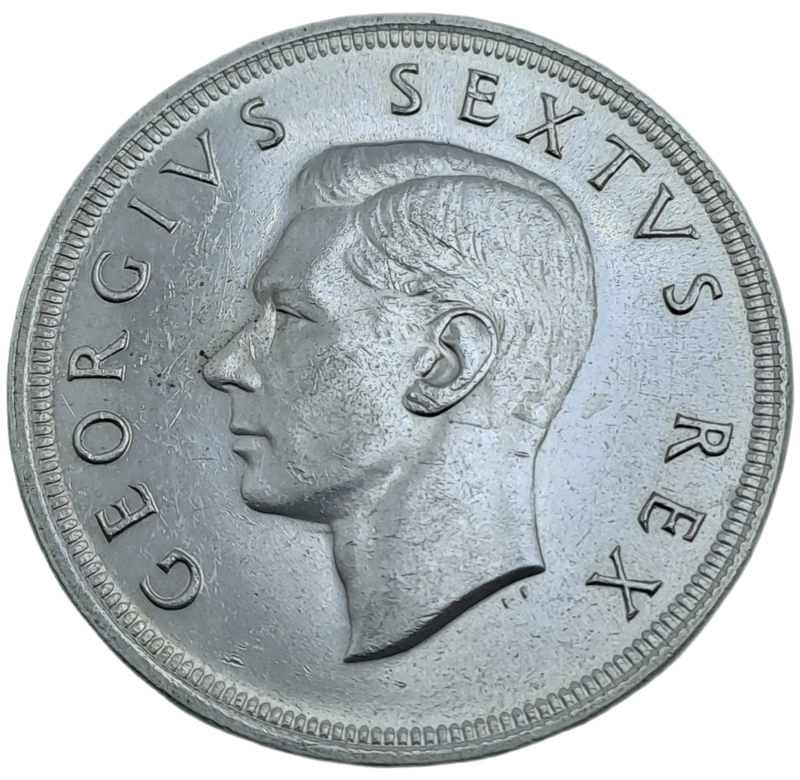1948 South Africa Silver 5 Shillings - George VI 5 Shillings