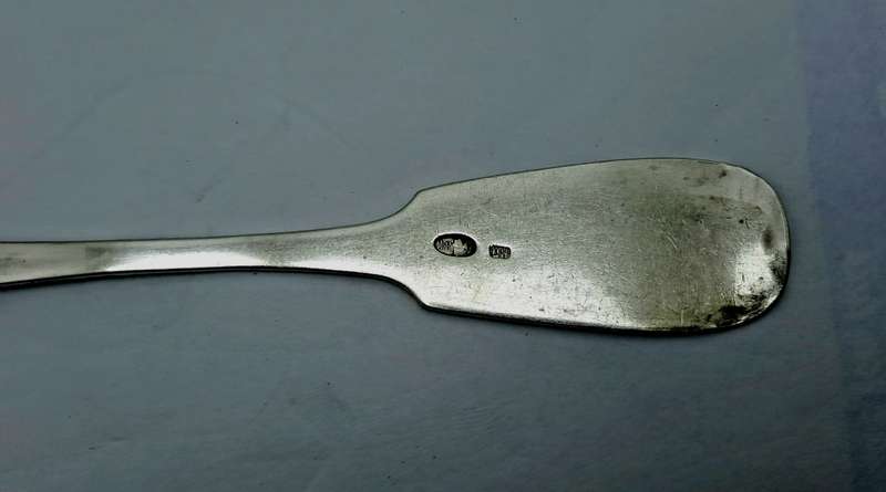Large Antique 84 Russian Silver Spoon-St.Petersburg 1908-1926 Hallmark