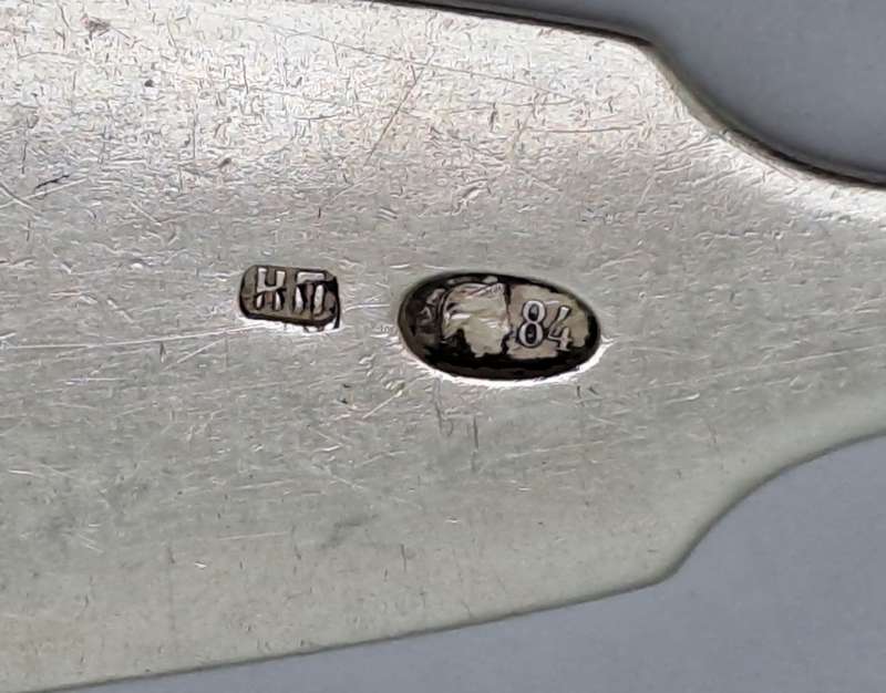 Large Antique 84 Russian Silver Spoon-St.Petersburg 1908-1926 Hallmark