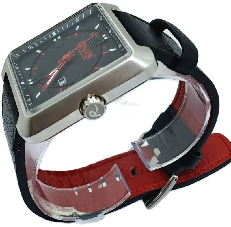 Pre-owned Unused Men`s Levi`s LTE 0102 Quartz watch Red Loop Collection by Strauss & Co.