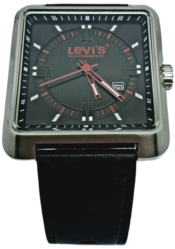 Pre-owned Unused Men`s Levi`s LTE 0102 Quartz watch Red Loop Collection by Strauss & Co.