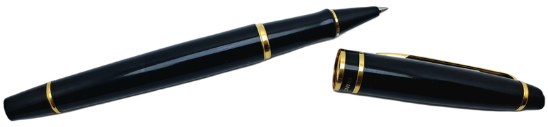 Vintage Waterman Rollerball pen-Black and Gold-pen  In Box -Ink is dry